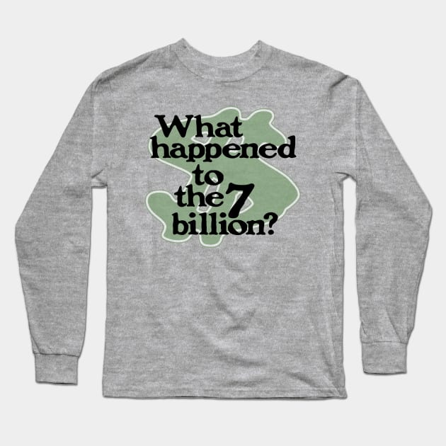 What Happened To The 7 Billion? Long Sleeve T-Shirt by All2Much